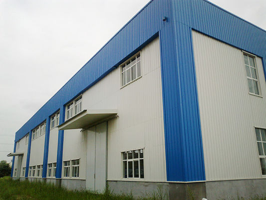 Güvenlik ve uzun ömürlü depo atölyesi için dayanıklı prefabrik çelik binalar