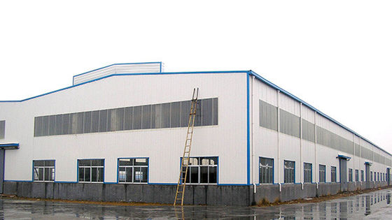 Galvanizli prefabrik çelik deposu GB Endüstriyel bina inşaatı için