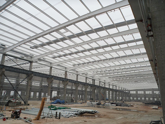 Q355 Prefabrik Bina İnşaat Metal Çerçeve Galvanizli Boyalı