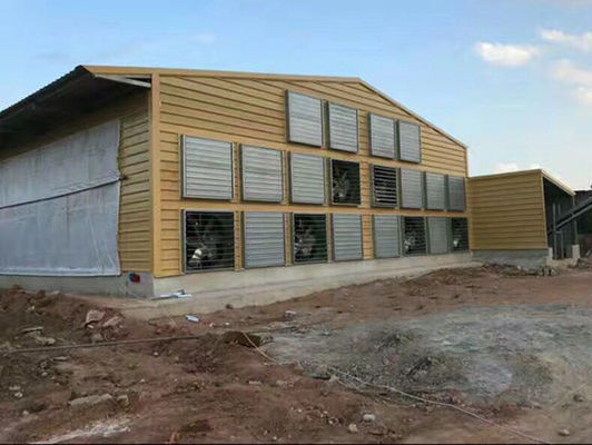 Ayrılıklı Çelik Çerçeve Tavuk Kulübü Farklı Boyutlarla Önceden Mühendislik