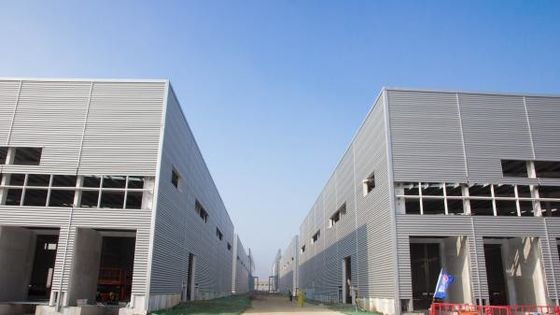 Özel Galvanizli H Bölümü Büyük Aralıklı Çelik Yapısı Depo